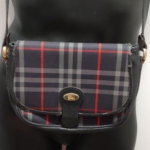 Vintage Blue Burberry Crossbody Bag